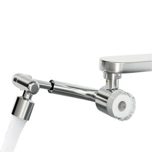Attop Splash-proof faucet extender, 1080° rotating three-mode aerator with filter, suitable for kitchen/bathroom/children's room + extension adapter - 1 of 4