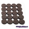Magic Sliders 20pk 3/4" Round Ultra HD Self-Stick Adhesive Pads Brown - 3 of 3