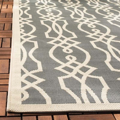Martha Stewart Villa Cement Geometric Handmade Area Rug