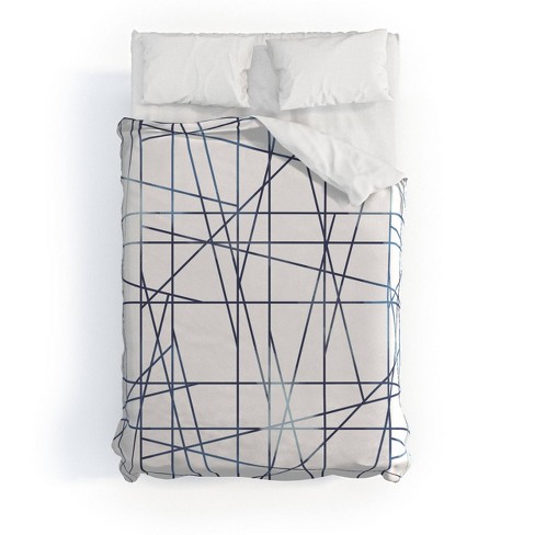 Architecture Indigo Gabriela Fuente Duvet Cover Set White/Blue - Deny Designs - image 1 of 4