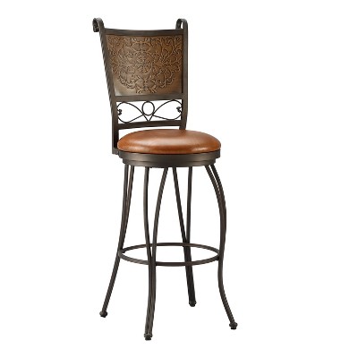 '30'' Jacob Copper Stamped Barstool - Powell Company, Brown'