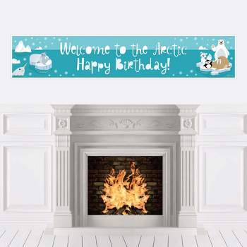 Big Dot of Happiness Arctic Polar Animals - Winter Happy Birthday Decorations Party Banner