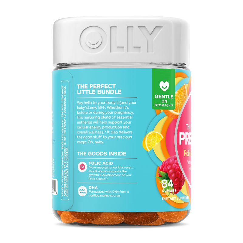  OLLY Essential Prenatal Multivitamin Gummies - Sweet Citrus, 5 of 10