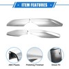 Unique Bargains Car Roof Rack Side Rails End Cover Shell Cap for Toyota Land Cruiser 2010-2022 Plastic Silver Tone 4pcs - 4 of 4