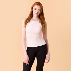 Blogilates Women's Boatneck Crisscross Tank Top - 1 of 4