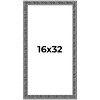 PosterPalooza | Panoramic Distressed Black Picture Frame - UV Acrylic, Foam Board Backing, Hanging Hardware - 2 of 4