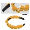 Unique Bargains Women's Satin Knotted Pearl Headband 1.1 Inch Wide 3 Pcs - 3 of 4