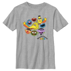 Boy's Sesame Street Main Characters Heads 1969 T-Shirt - 1 of 4