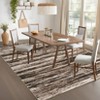 Abstract Machine Washable Area Rugs 5x7 Ultra-Soft Contemporary Throw Rugs Foldable Thin Accent Carpet Non Slip Indoor Floor Cover - 3 of 4