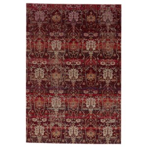 Genesee Indoor/Outdoor Trellis Area Rug Red/Beige - Jaipur Living - 1 of 4