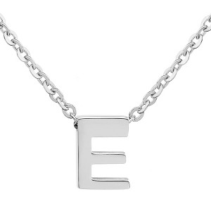 ELYA Women's Polished Initial Stainless Steel Necklace - ELYA - 1 of 4