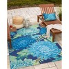 Liora Manne Marina Garden Indoor/Outdoor Pillow.. - 4 of 4