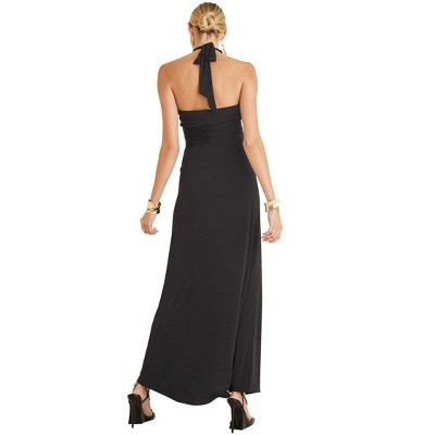 VENUS Womens Plunging Knot Maxi Dress
