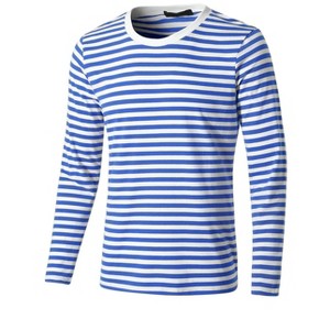 Lars Amadeus Men's Casual Striped Crew Neck Long Sleeve Pullover T-Shirt - 1 of 4