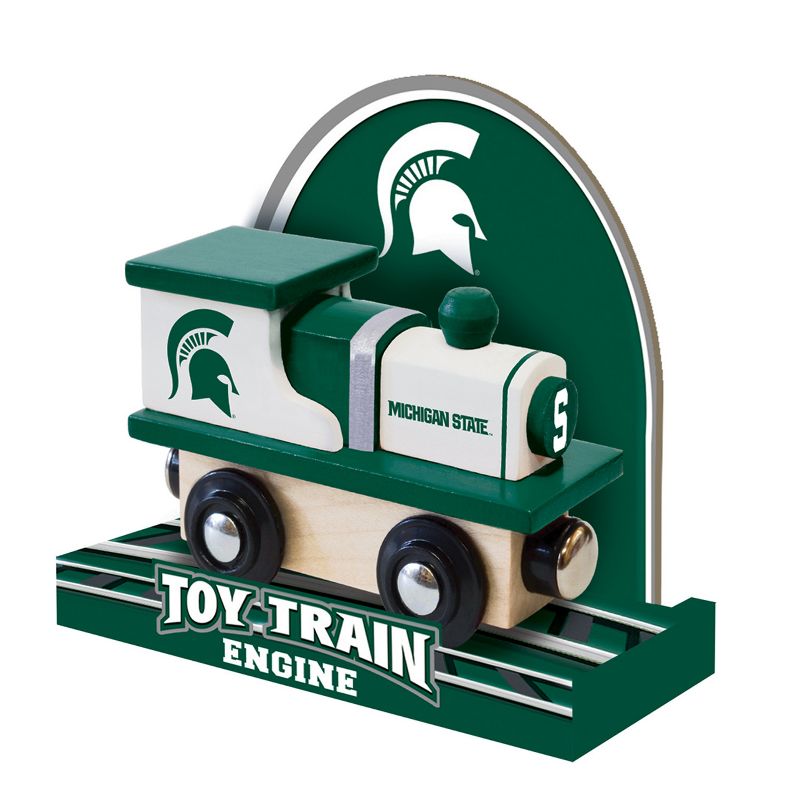 MasterPieces Officially Licensed NCAA Michigan State Spartans Wooden Toy Train Engine For Kids, 4 of 6