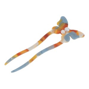 Unique Bargains Women's Butterfly Hair Forks 1 Pc - 1 of 4