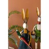 Decorative Metal Rabbits – Set of Two 25.25"Tall Recycled Bunny Figures by Kalalou - 2 of 4