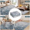 Area Rugs, Large Rugs for Living Room Ombre Vintage Distressed Bedroom Rug, Soft Non Slip Area Rug for Room - 4 of 4