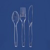 Premium Clear Plastic Cutlery Set – 360-Piece Disposable & Reusable Combo (180 Forks, 120 Spoons, 60 Knives) for Weddings, Parties, Catering & Events - 2 of 3