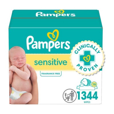 Pampers Sensitive Baby Wipes (Select Count)