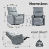 Swivel Nursery Rocking Chair,Glider Chair,Modern Rocking Swivel Recliner Chair for Bedroom - 3 of 4