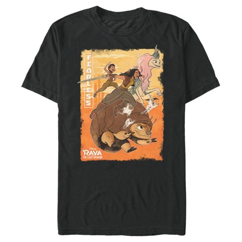 Shortcuts goodbye peach Men's Raya And The Last Dragon Fearless Characters In Action T-shirt :  Target