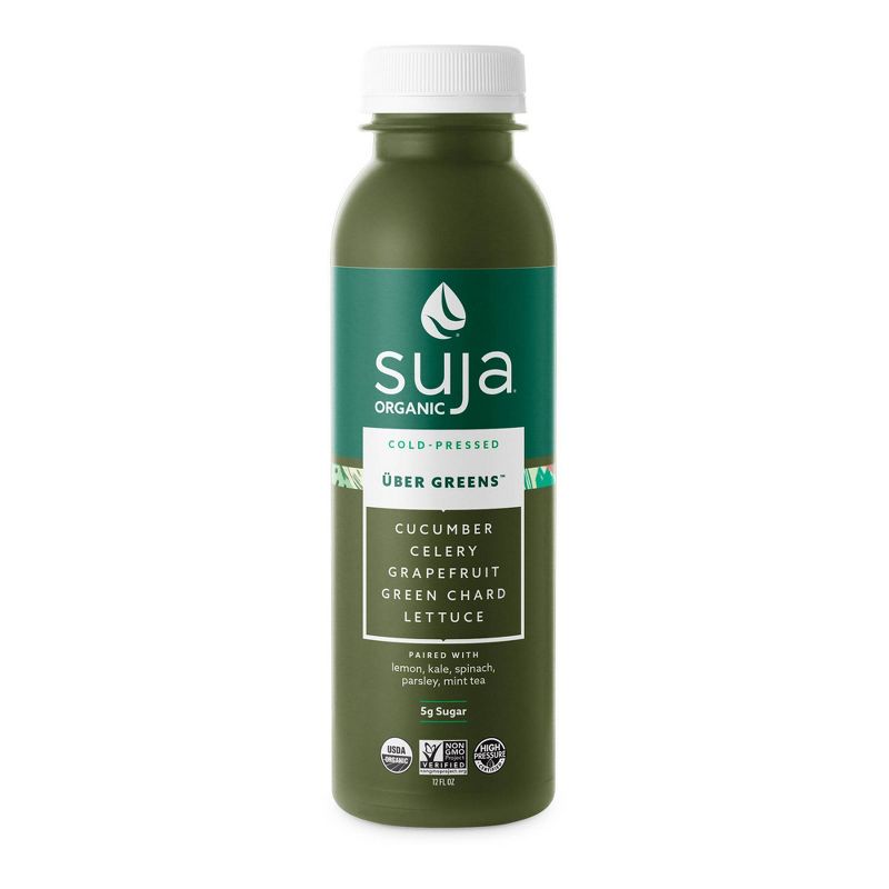 Suja Uber Greens Organic Vegan Fruit &#38; Vegetable Juice Drink - 12 fl oz, 1 of 15