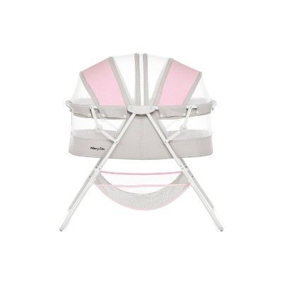 Dream On Me Karley Bassinet - Gray and Pink