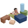 ECR4Kids SoftZone Crawl and Climb Playtime Playset, Building Blocks, 6-Piece - 3 of 4