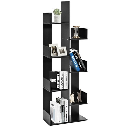 Costway 8-tier Bookshelf Bookcase W/8 Open Compartments Space-saving  Storage Rack White : Target