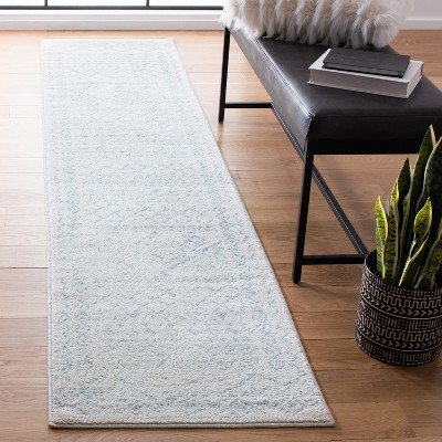 Ivory and Light Grey Hand-Knotted Boho-Chic Synthetic Area Rug