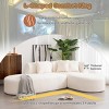 Modular Sectional Couch, L-Shaped Sectional Sofas, Chaise Lounge With 4 Plush Cushions, Upholstered Sofa Free-Combined-Cuddlewood - 3 of 4