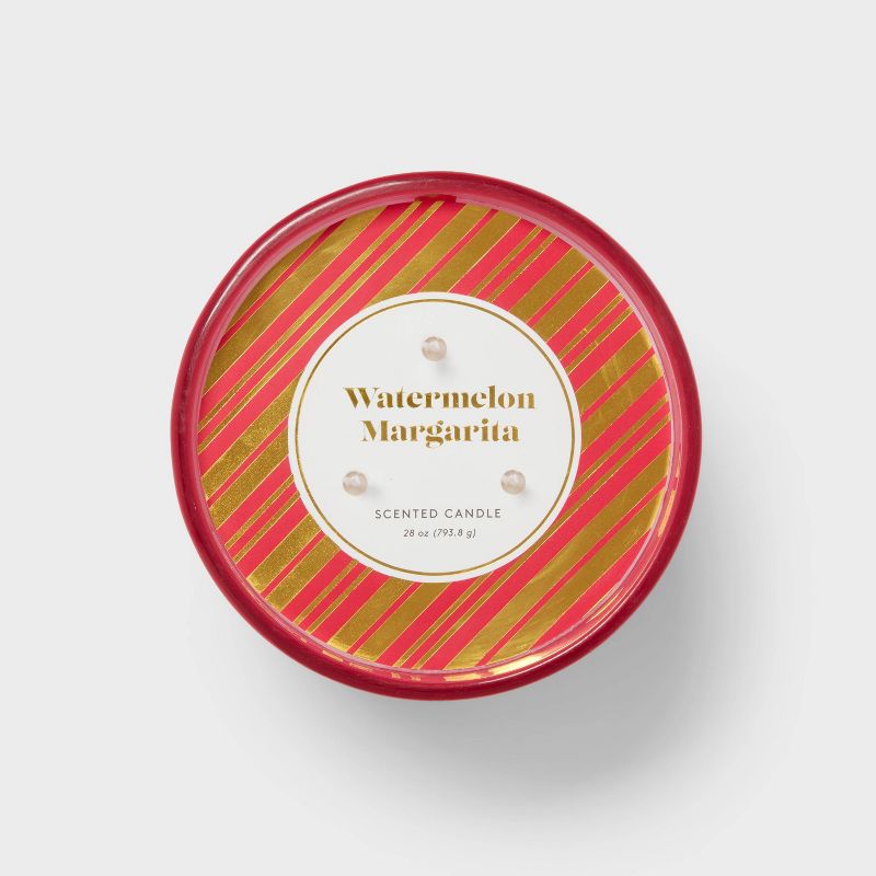 3-Wick 28oz Glass Jar Watermelon Margarita Candle - Opalhouse&#8482;, 5 of 6