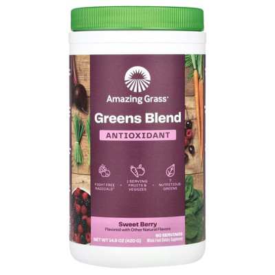 Amazing Grass Greens Blend, Antioxidant, Sweet Berry, 14.8 oz (420 g)