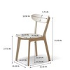 MAYEERTY Mid Century Modern FAS-Grade Oak Dining Chair, Solid Wood Chair for Kitchen Living Room - 3 of 4