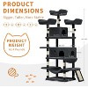 68.5-Inch Large Cat Tree for Indoor Cats, Heavy Duty Multi-Level Cat Tower, Plush Perches, Sisal Scratching Posts, Hammocks, Basket & Dangling Toys - 3 of 4