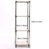 NicBex 4-Tier Storage Shelves,Heavy Duty Stainless steel Storage Shelving Unit for Kitchen,Living Room,Bedroom,Office,Outdoor,Modular Rack - 2 of 4