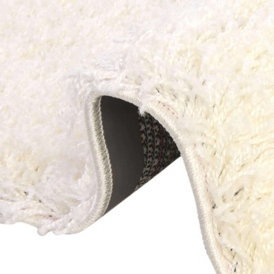 Snow White Rectangular Shag Indoor Area Rug