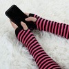 INSPIRE CHIC Winter Warmers Fingerless Thumbhole Knitted Party Costume Gloves - 4 of 4