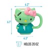 Silver Buffalo Sanrio Hello Kitty Frankenstein Costume 20 Ounce 3D Sculpted Ceramic Mug - 3 of 4