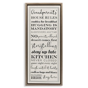 Stupell Industries Grandparents House Rules, 15" x 31" - 1 of 4