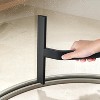 BRINJOY Shower Squeegee for Glass Doors, All-One-Piece Silicone with Built-in Hook Design for Easy Hanging and Cleaning, 10 Inch Black - 4 of 4