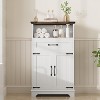 Gabinete de Almacenamiento de baño de Granja, gabinete de baño no Empotrado con Puertas y cajones para Cocina, lavandería, Sala de Estar/recámara - 2 of 4