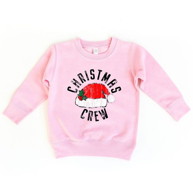 The Juniper Shop Christmas Crew Hat Toddler Graphic Sweatshirt, 1 of 3