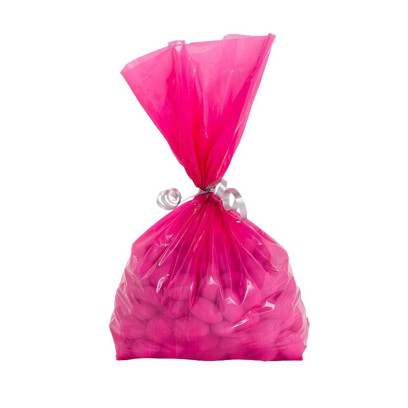 Bulk 50 Pc. Pink Medium Cellophane Bags