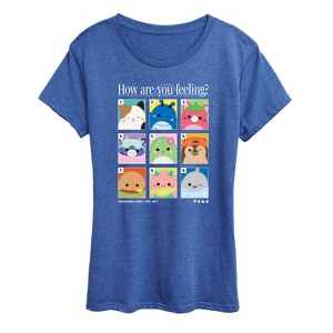 Women's - Squishmallows - Squish Mood Grid Short Sleeve Graphic T-Shirt - 1 of 4
