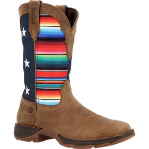 Women's Lady Rebel by Durango® Women's Dusty Brown Serape Flag Western Boot - 1 of 4