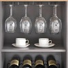 Wine Bar Cabinet with Detachable Rack, Wine Cabinet with Mesh Door, Liquor Cabinet with Glass Holder, Coffee Bar for Home - 3 of 4