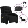 vidaXL Massage Recliner Chair Wingback Reclining Armchair for Elderly Fabric - 4 of 4
