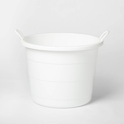 toy bucket with rope handles